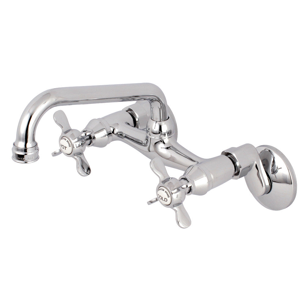 Kingston Brass KS113PB Essex Two Handle Wall Mount Kitchen Faucet