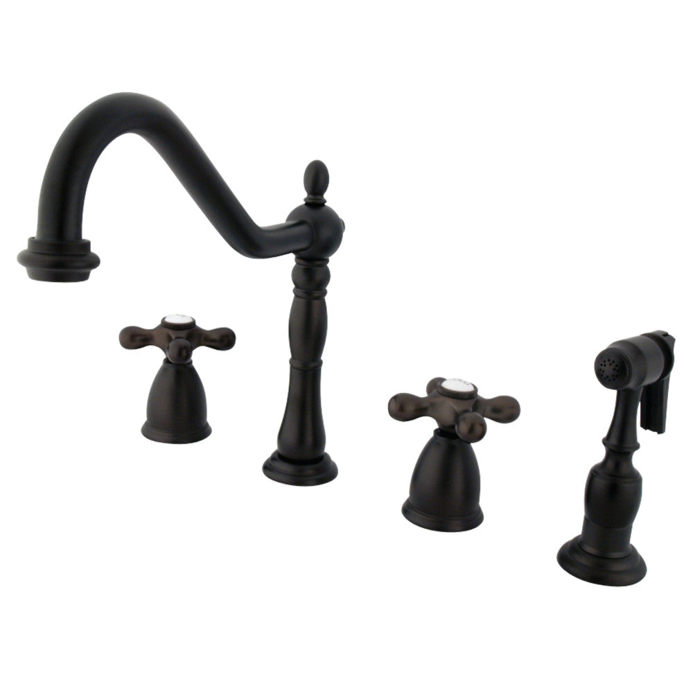 Kingston Brass KB1793AXBS Widespread Kitchen Faucet