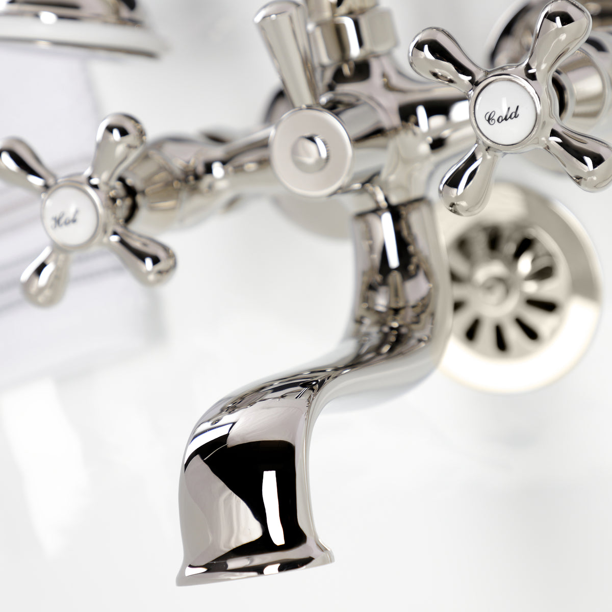 Kingston Wall Mount Clawfoot Tub Faucet with Hand Shower