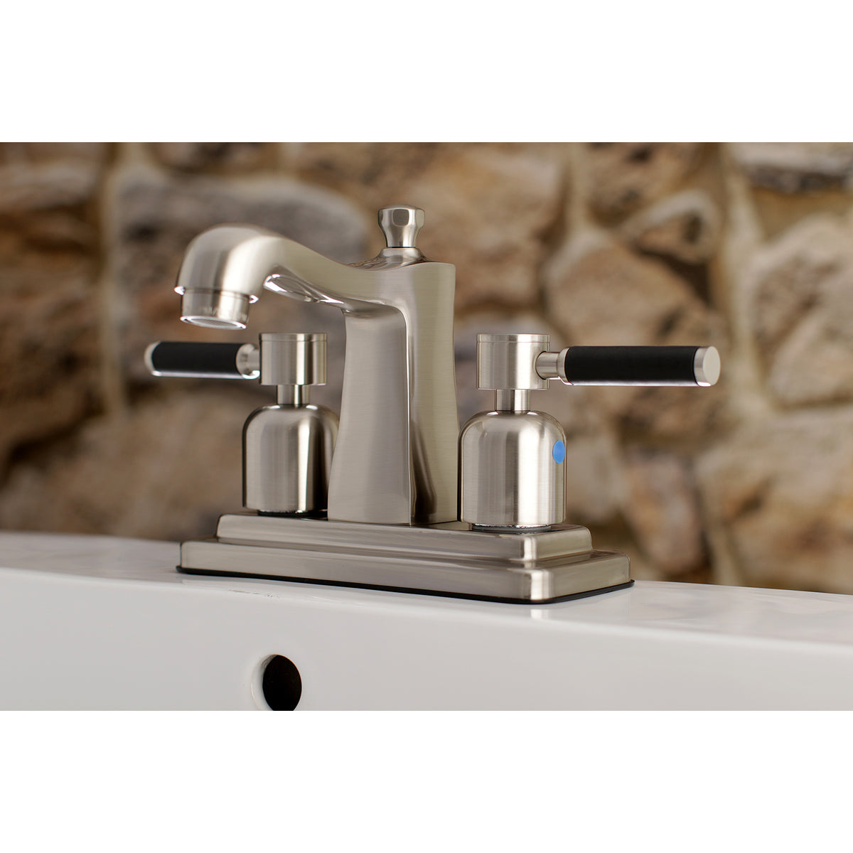 Kingston Brass FB4645DKL 4 in. Centerset Bathroom Faucet