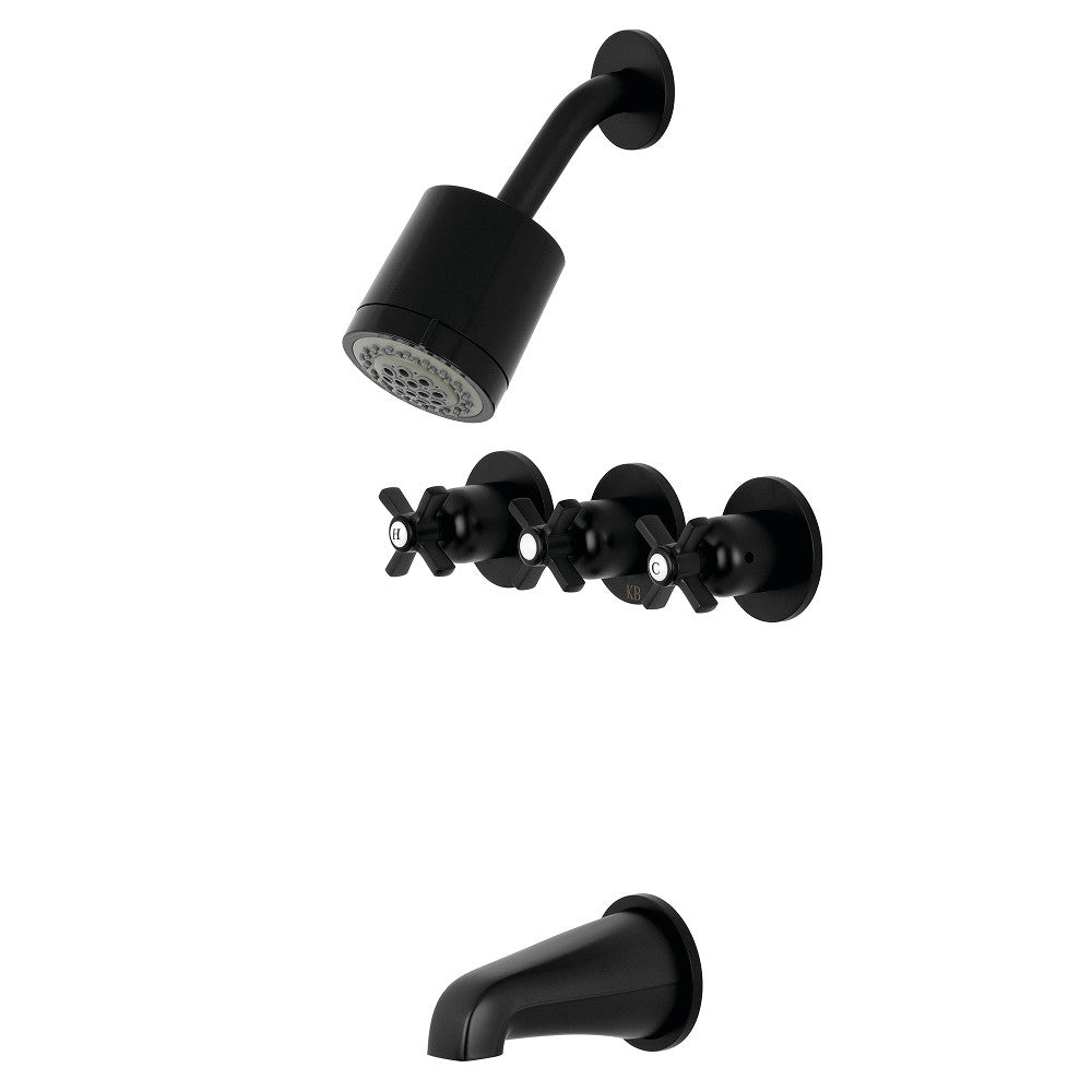 Millennium Three-Handle Tub and Shower Faucet