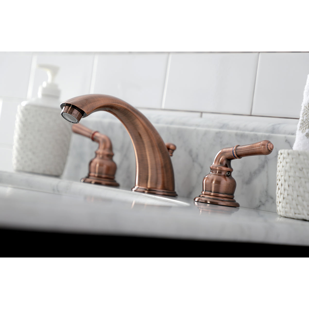 Kingston Brass KB963 Magellan Widespread Bathroom Faucet with Retail Pop-Up