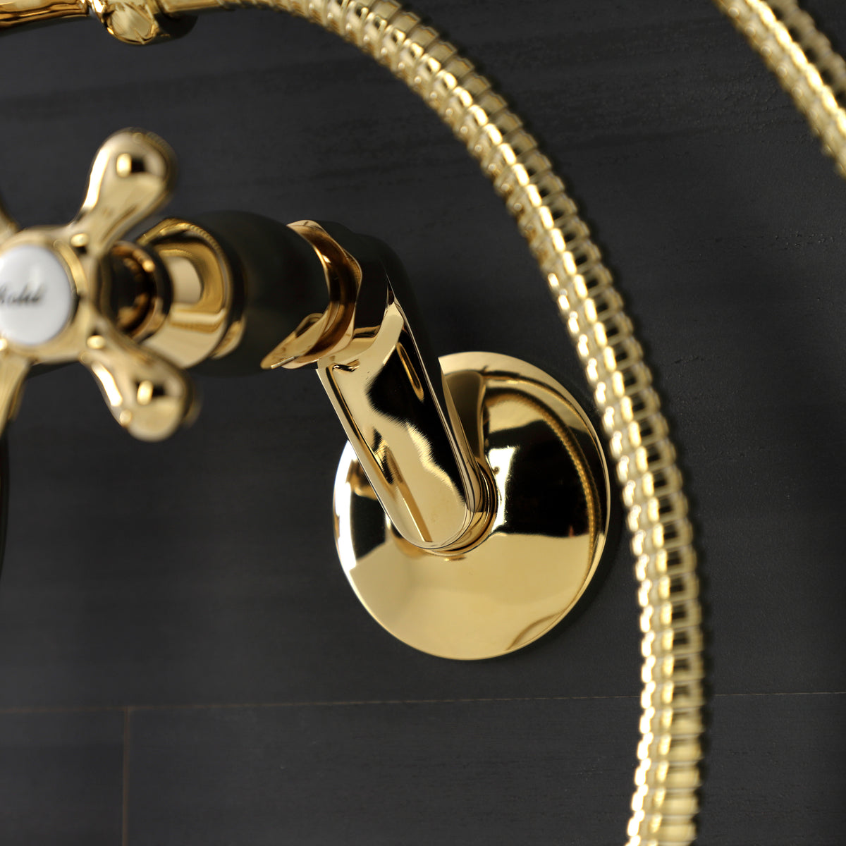 Kingston Wall Mount Tub Faucet with Hand Shower