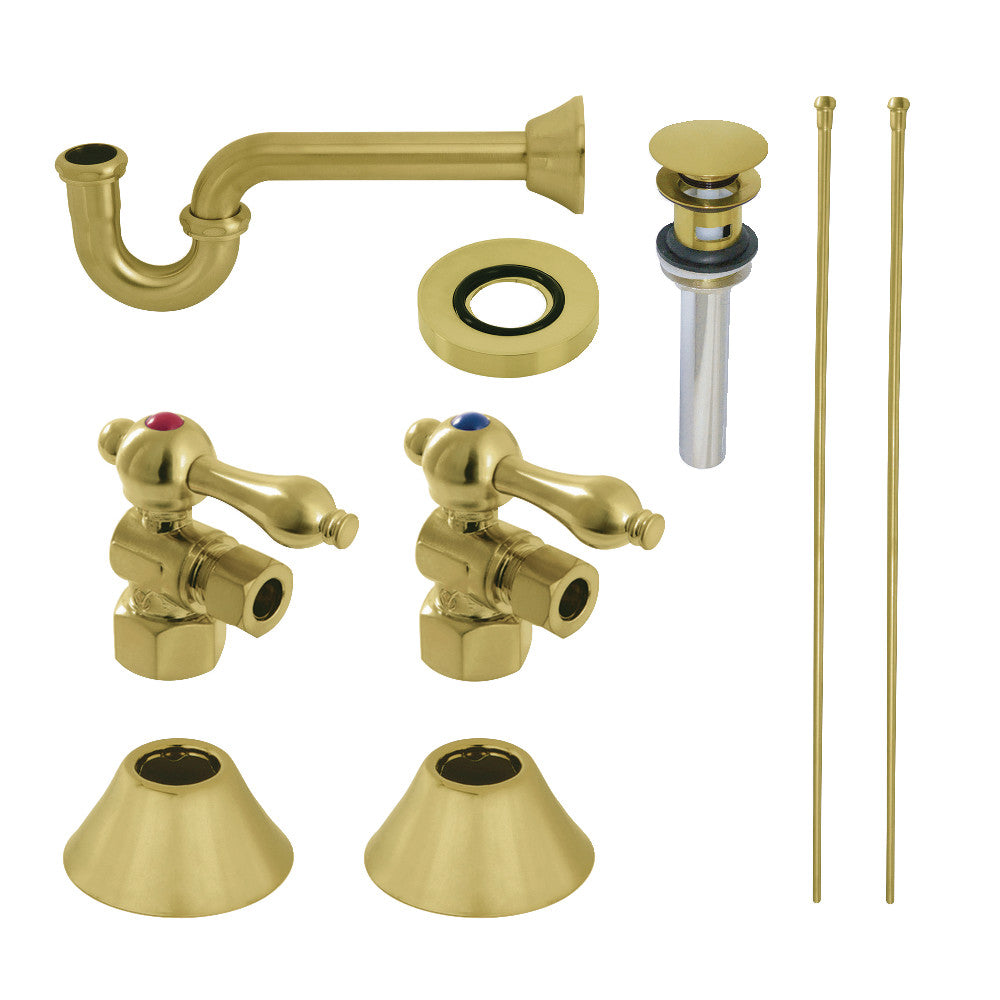 Kingston Brass Traditional Plumbing Sink Trim Kit with P-Trap and Overflow Drain