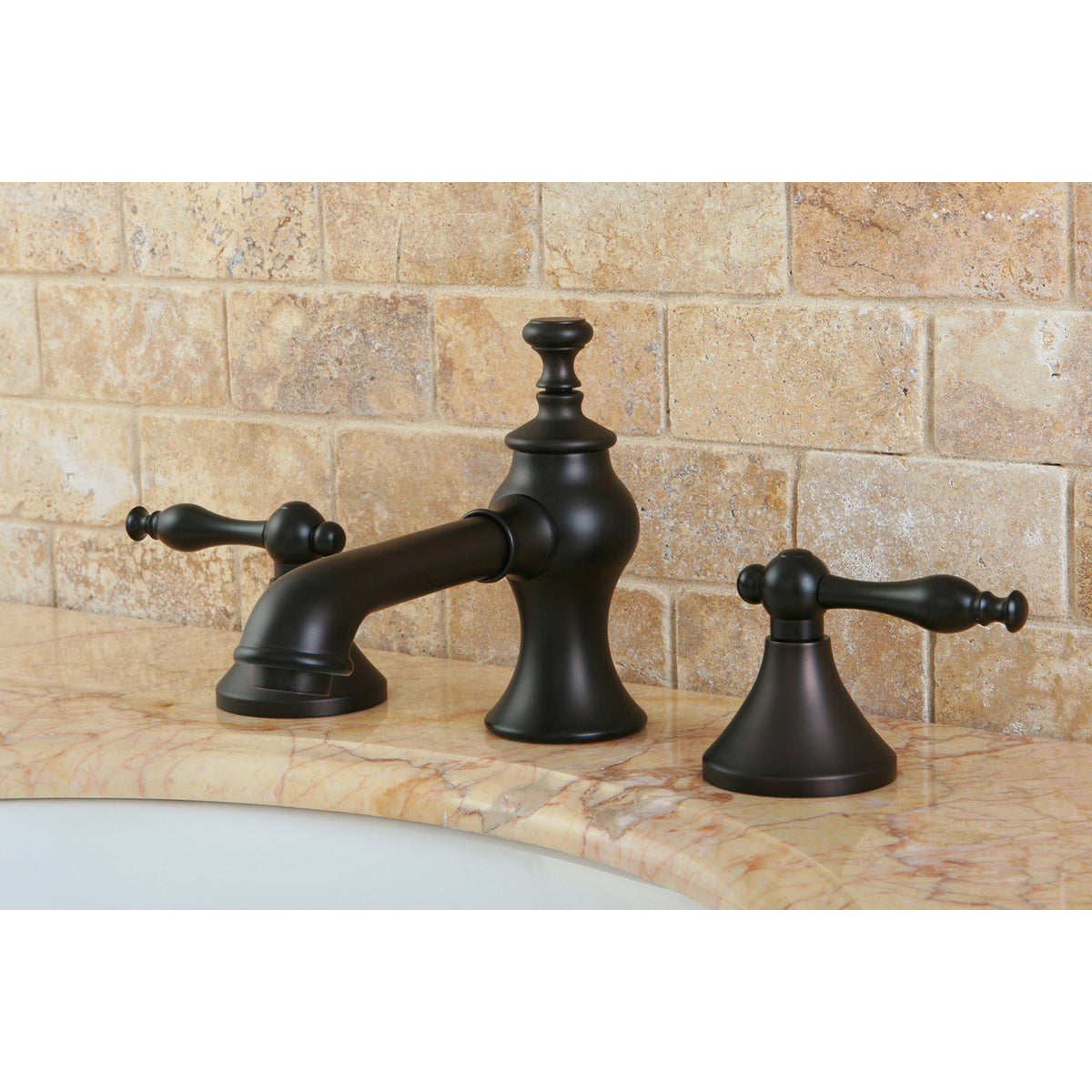 Kingston Brass KC7065NL 8 in. Widespread Bathroom Faucet