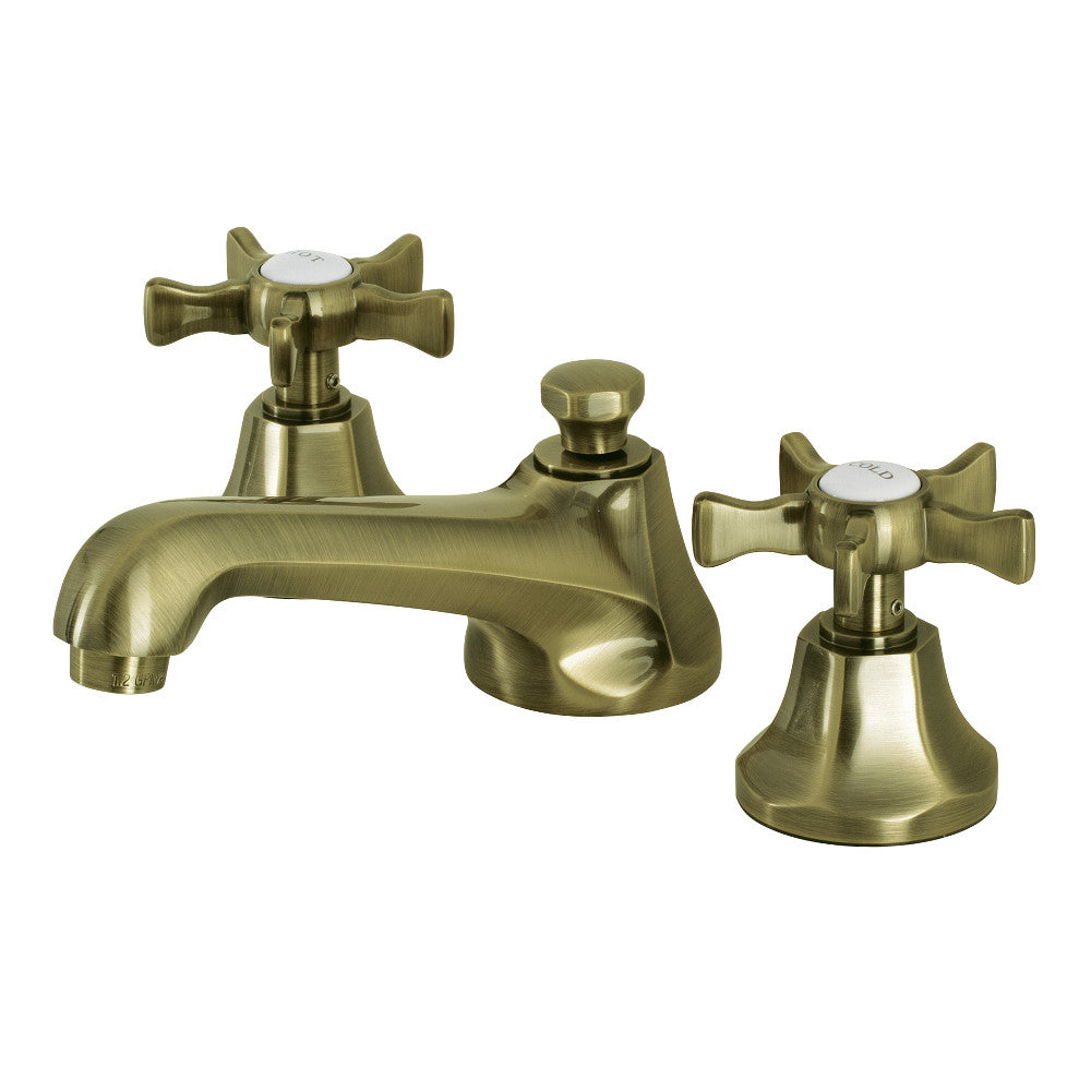 Kingston Brass KS4468NX Hamilton Widespread Bathroom Faucet with Brass Pop-Up