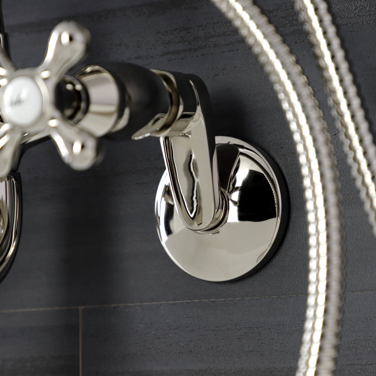 Kingston Wall Mount Tub Faucet with Hand Shower