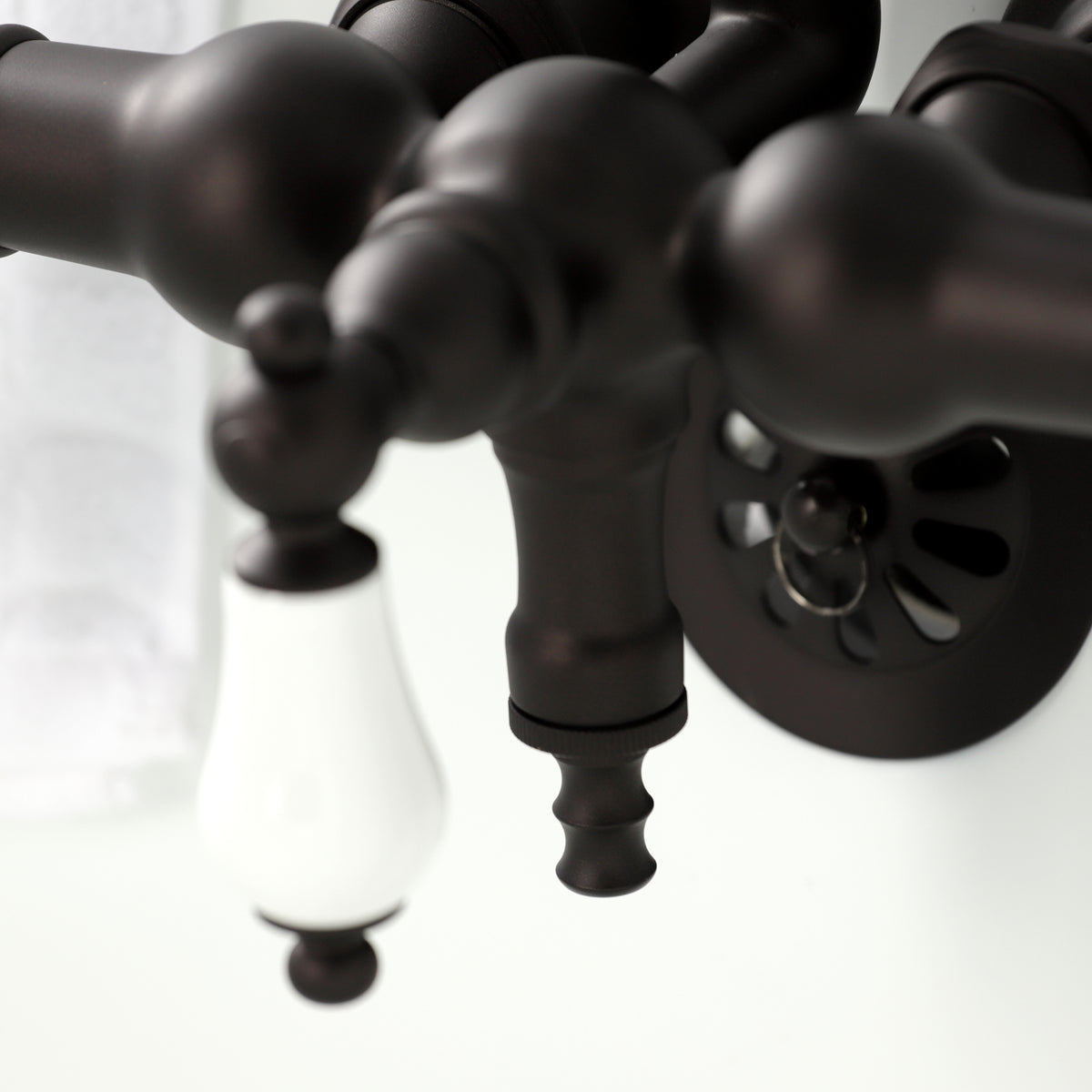 Vintage 3-3/8&quot; Tub Wall Mount Clawfoot Tub Faucet with Hand Shower