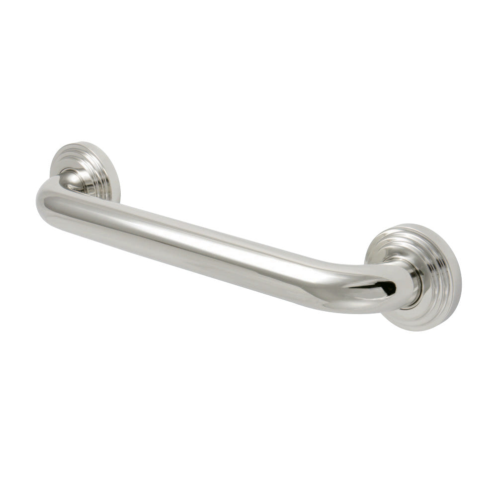 Kingston Brass Milano 12-Inch Decorative 1-1/4-Inch OD Grab Bar