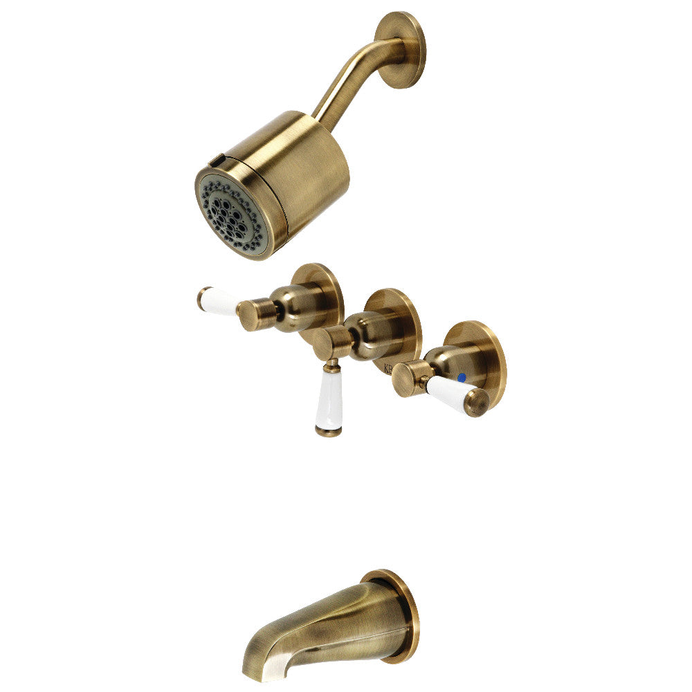Paris Three-Handle Tub and Shower Faucet