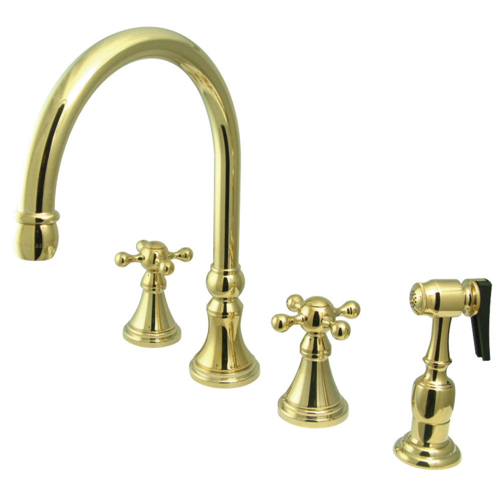 Kingston Brass KS2795KXBS Widespread Kitchen Faucet