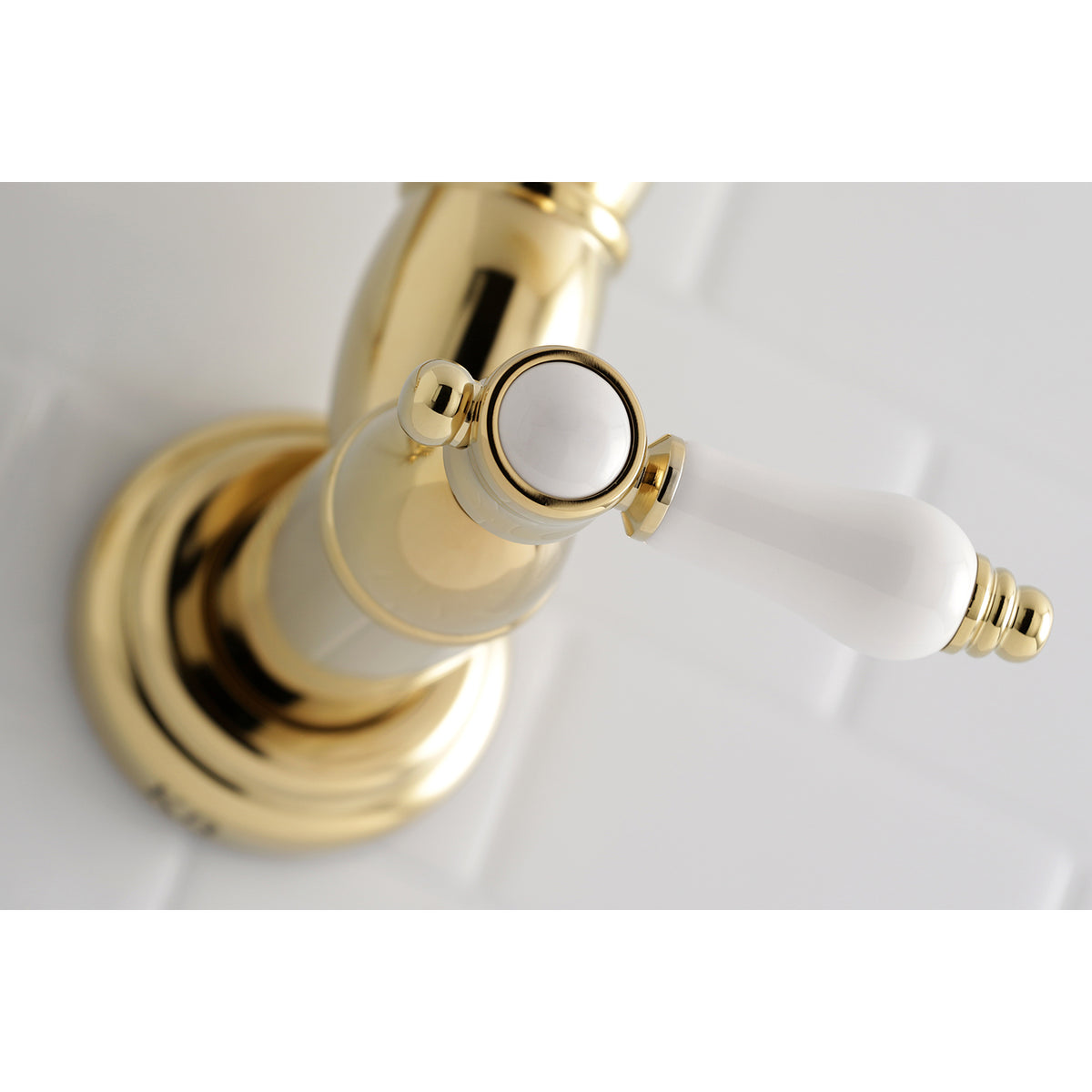 Kingston Brass KS3106BPL Bel-Air Wall Mount Pot Filler Kitchen Faucet
