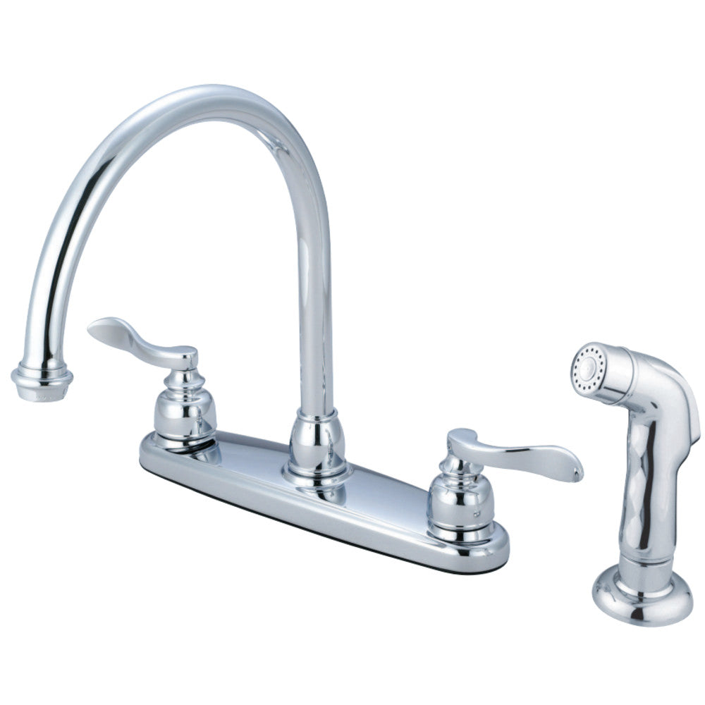 Kingston Brass KB8798NFLSP NuWave French Centerset Kitchen Faucet