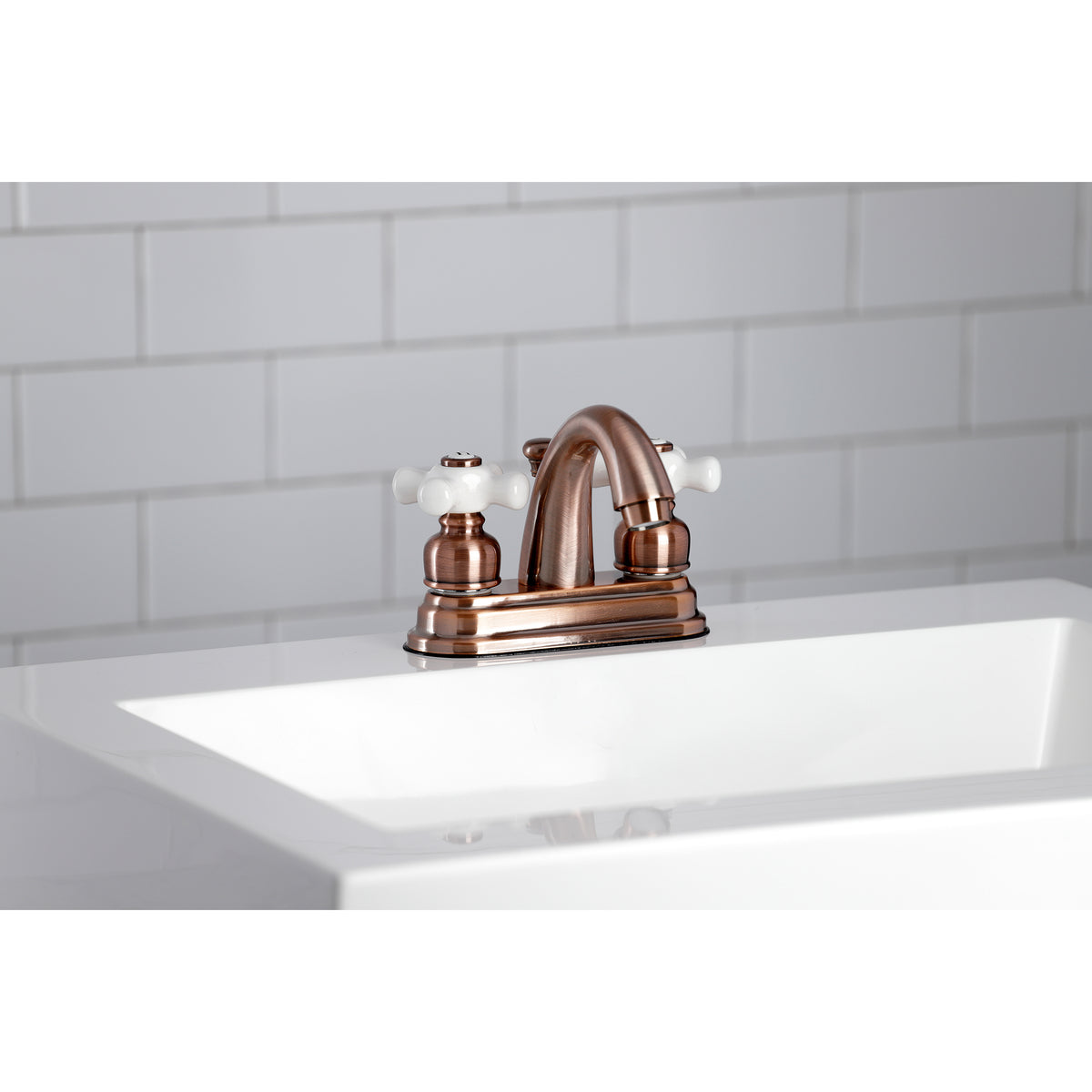 Kingston Brass KB5613PX Restoration 4 in. Centerset Bathroom Faucet