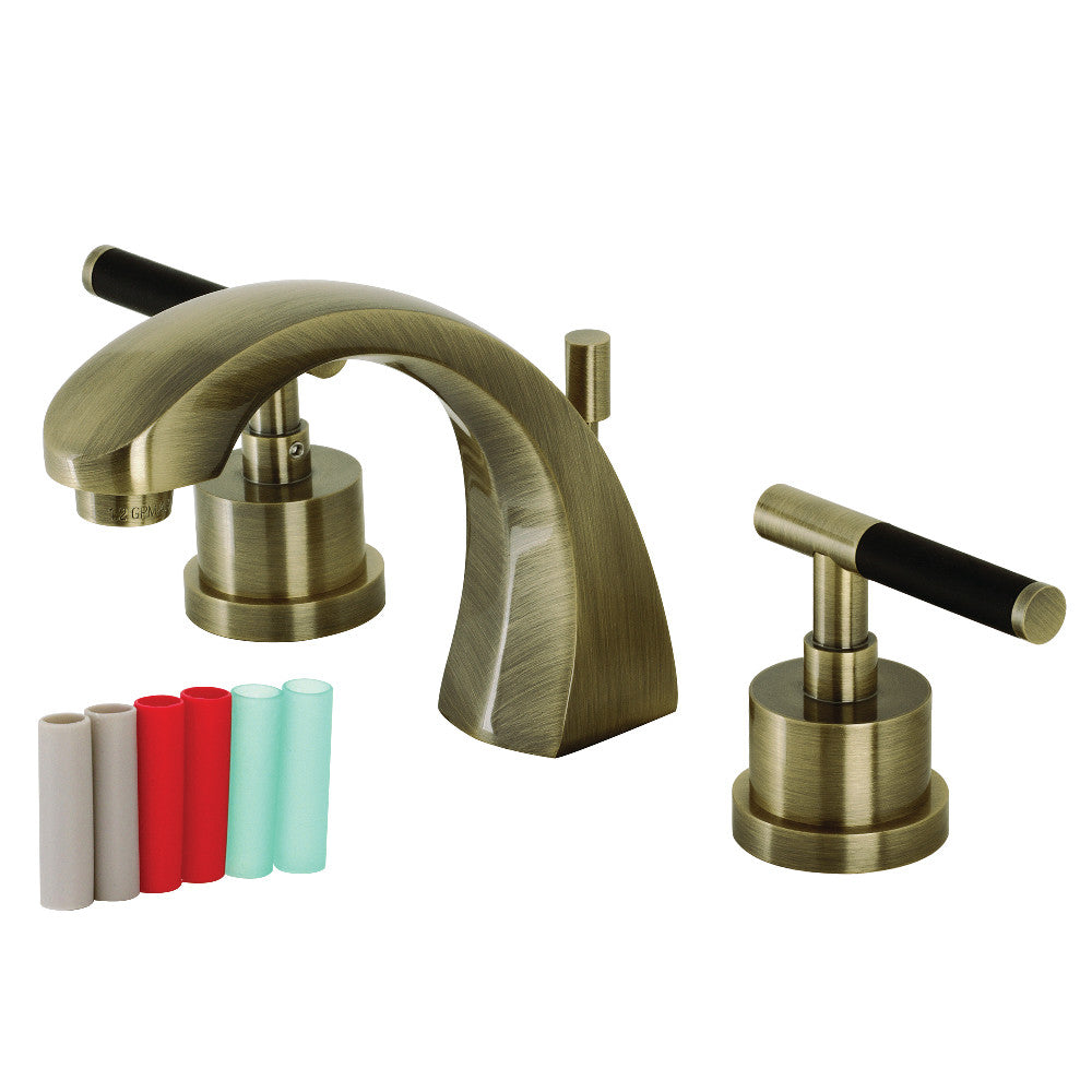 Kingston Brass KS4982CKL Kaiser Widespread Bathroom Faucet with Brass Pop-Up