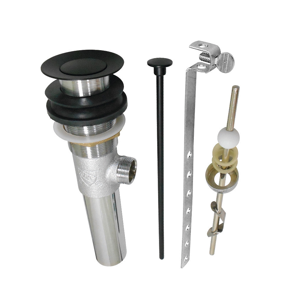 Kingston Brass Brass Pop-Up Drain with Overflow Hole, 22 Gauge