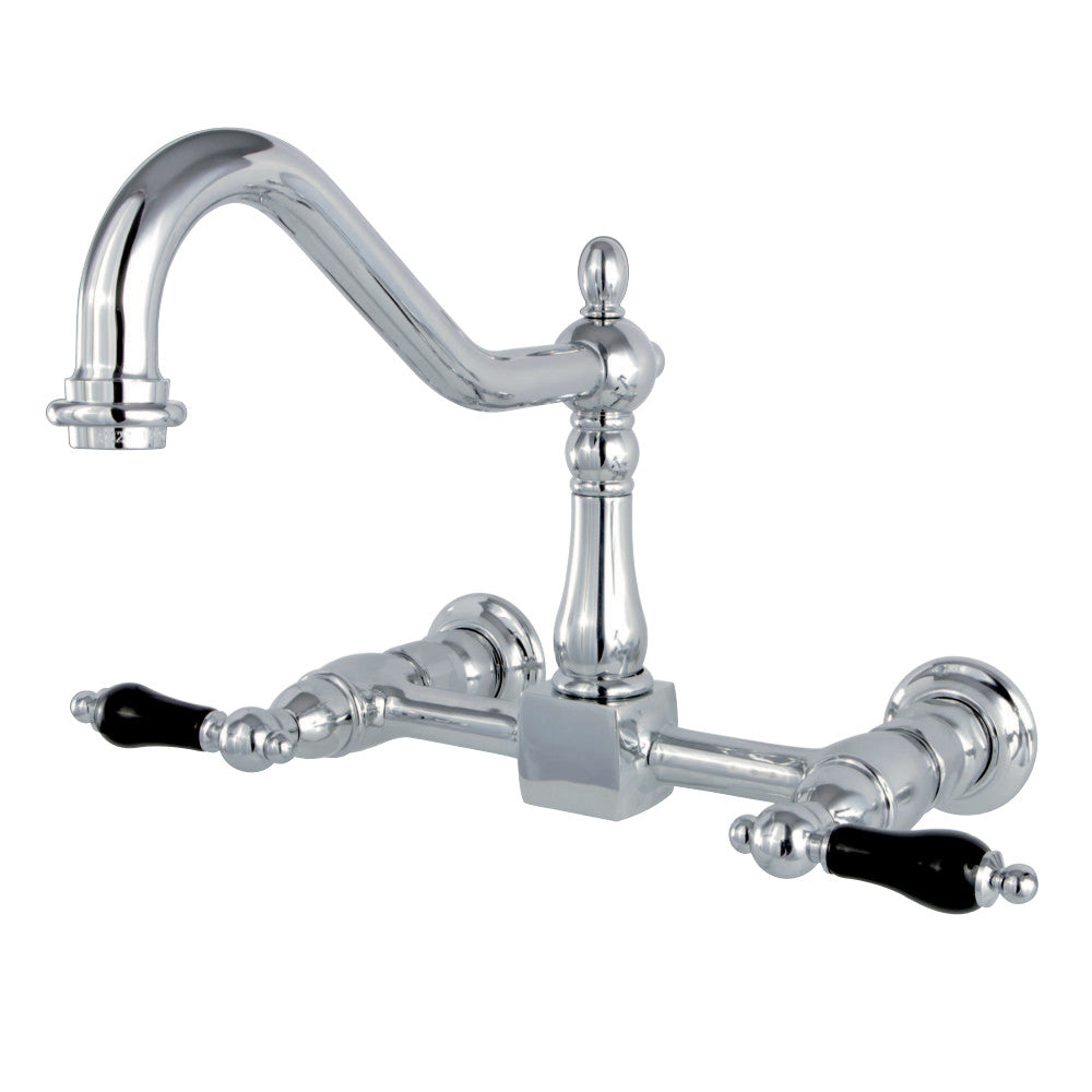 Kingston Brass KS1246PKL Duchess Wall Mount Bridge Kitchen Faucet