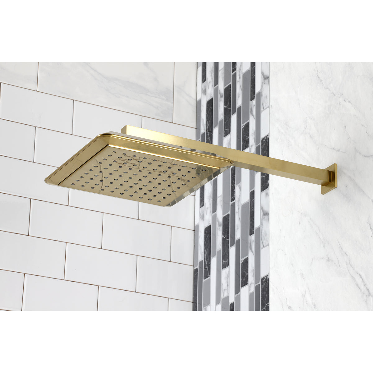 Claremont 9-5/8&quot; Square Shower Head with Shower Arm