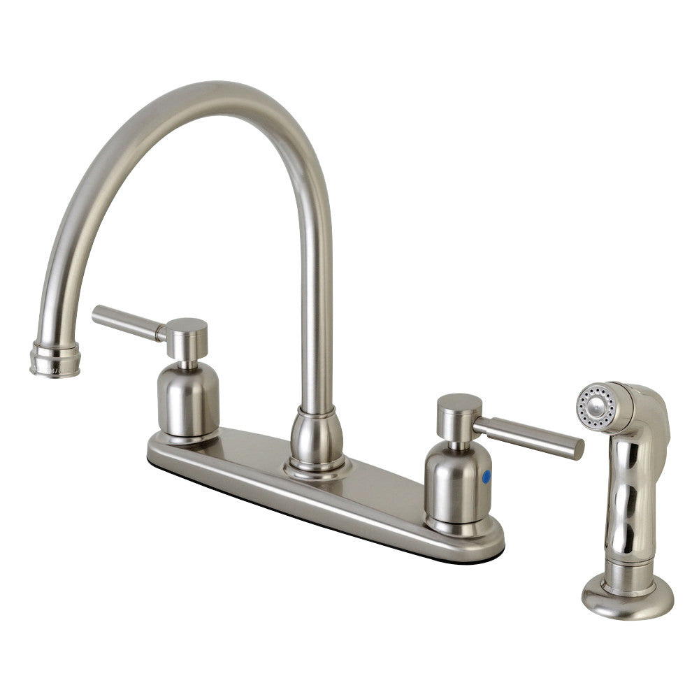 Kingston Brass FB791DLSP Concord 8-Inch Centerset Kitchen Faucet with Sprayer