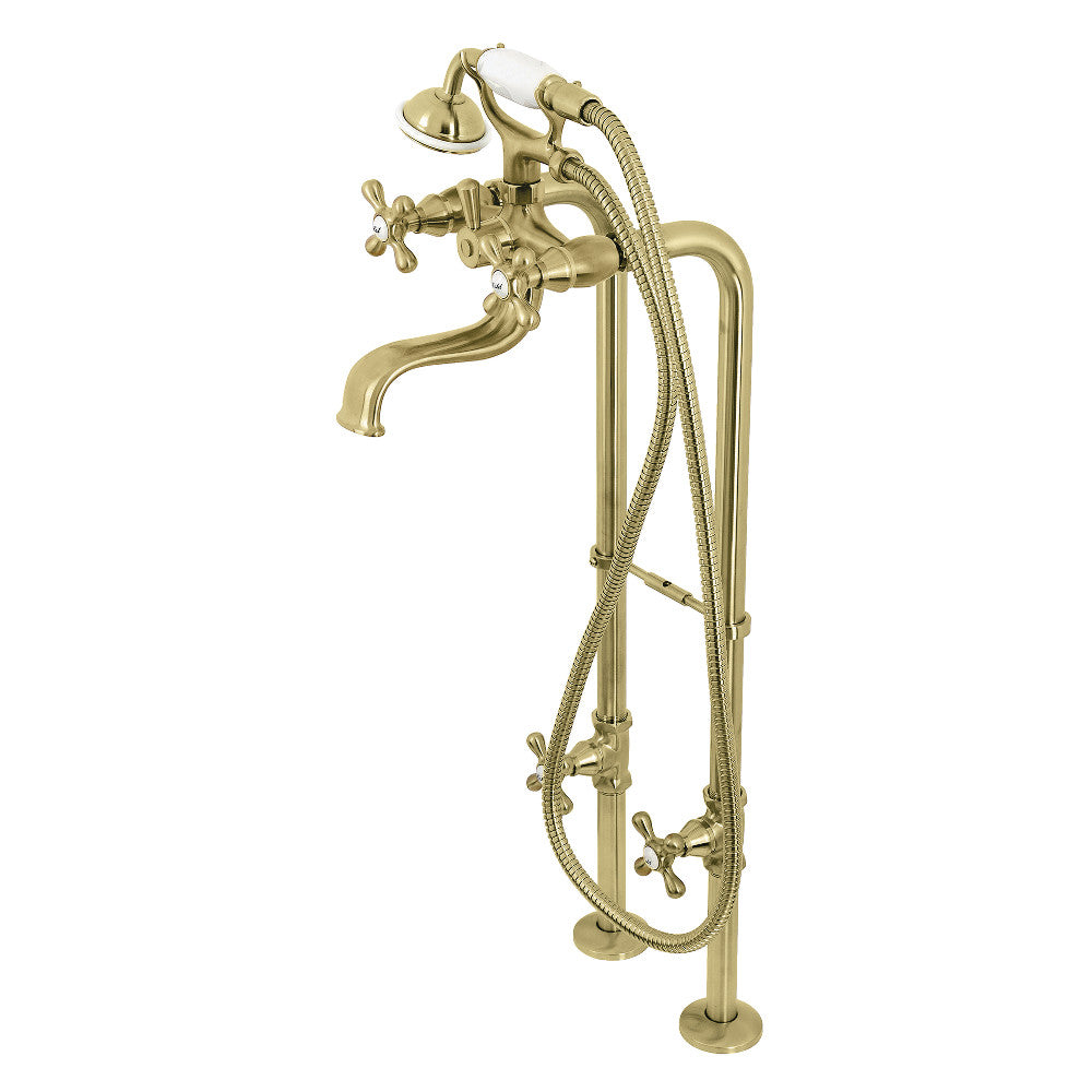 Kingston Freestanding Clawfoot Tub Faucet Package with Supply Line