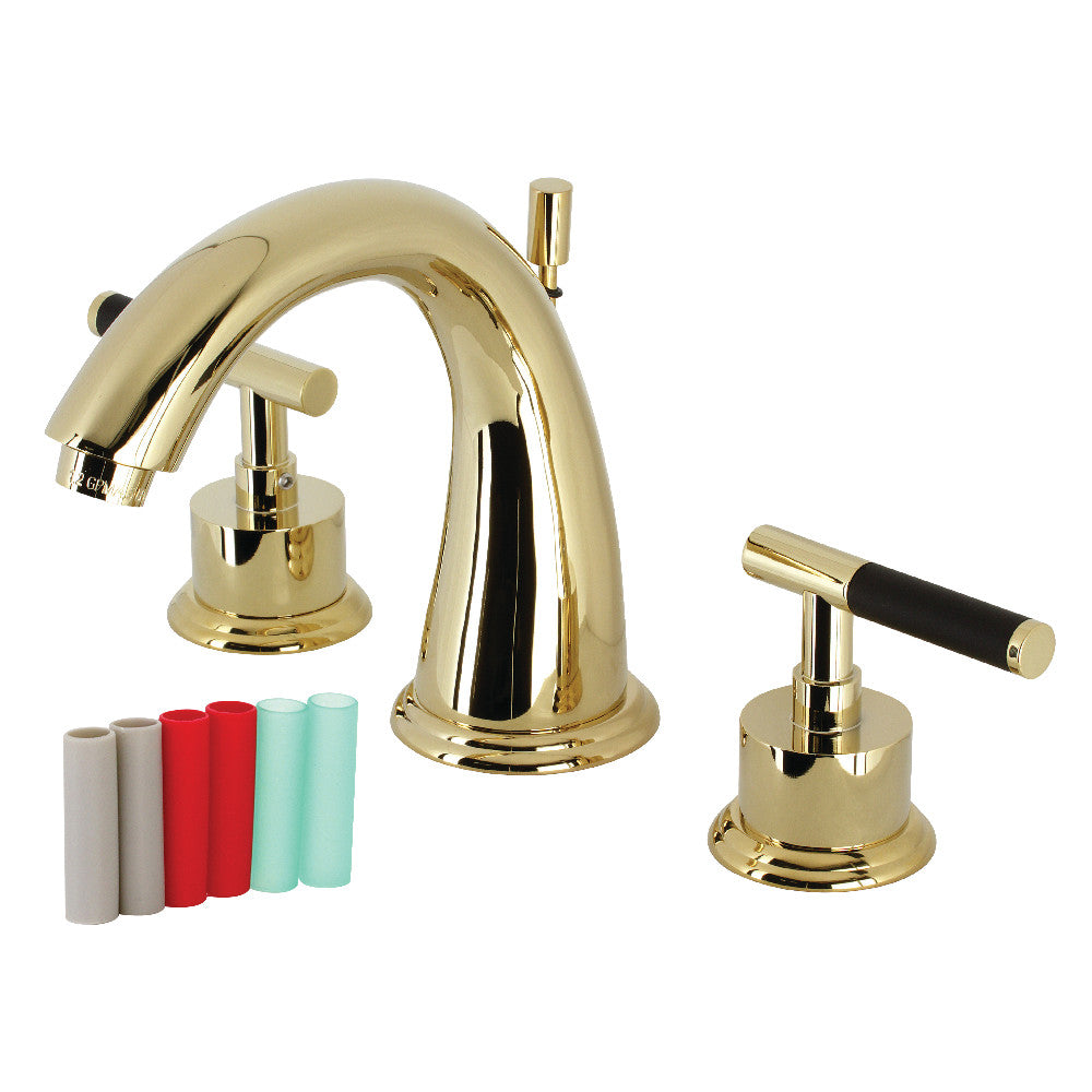 Kingston Brass KS2962CKL Kaiser Widespread Bathroom Faucet with Brass Pop-Up