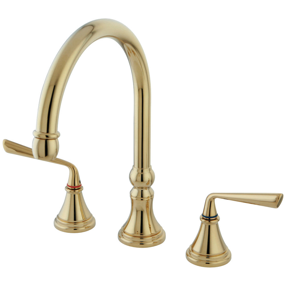 Kingston Brass KS2791ZLLS Widespread Kitchen Faucet