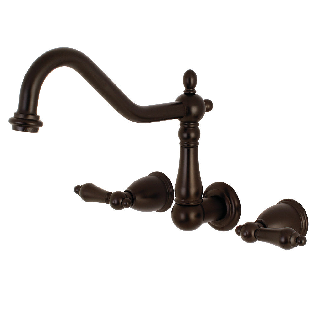 Kingston Brass KS1281AL Heritage Wall Mount Kitchen Faucet