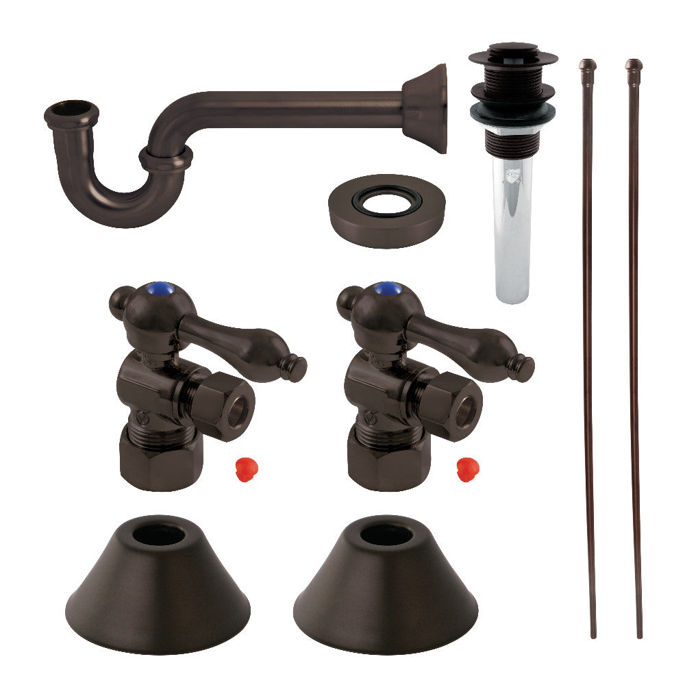 Kingston Brass Traditional Plumbing Sink Trim Kit with P-Trap and Drain
