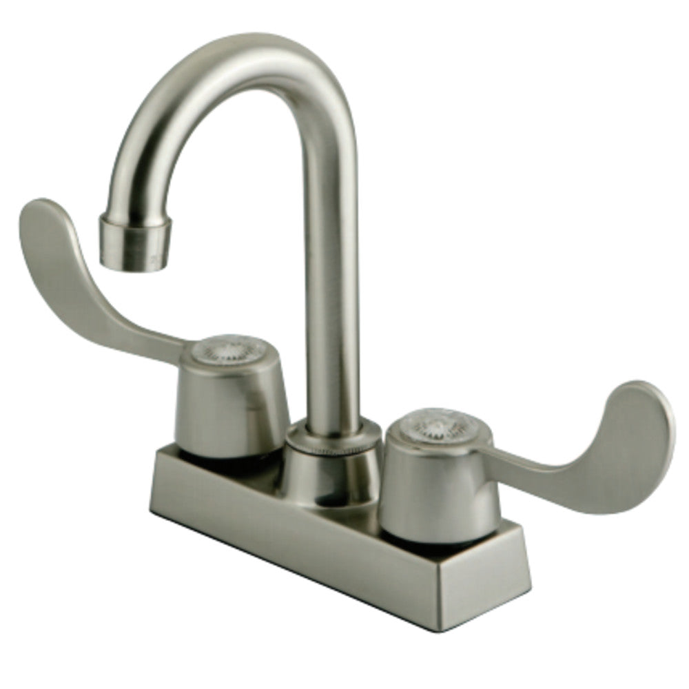 Kingston Brass KB451SN Vista 4&quot; Bar Faucet With Blade Handle