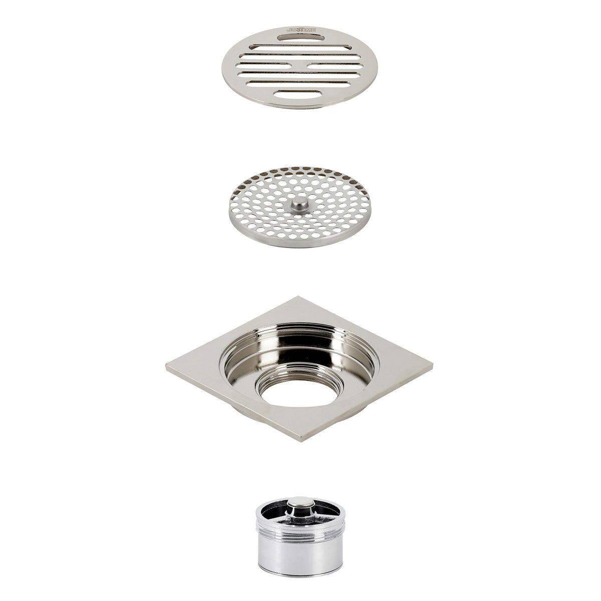 Kingston Brass Watercourse Symmetric 4&quot; Square Grid Shower Drain