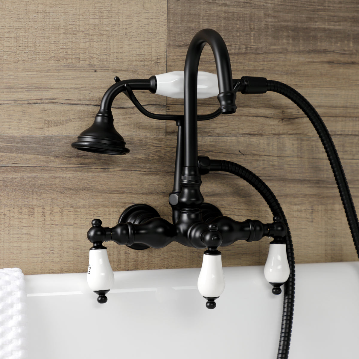 Aqua Vintage Wall Mount Clawfoot Tub Faucet