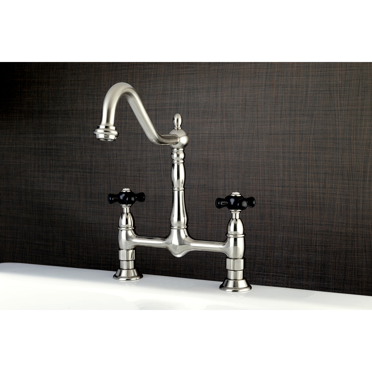Kingston Brass KS1172PKX Duchess Bridge Kitchen Faucet