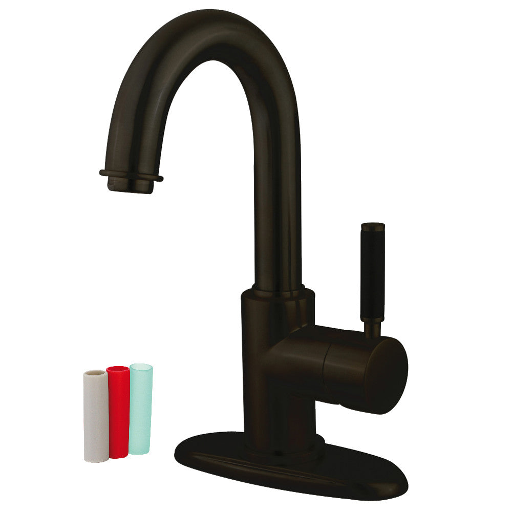 Fauceture FS8435DKL Kaiser Single-Handle Bathroom Faucet with Push Pop-Up and Cover Plate
