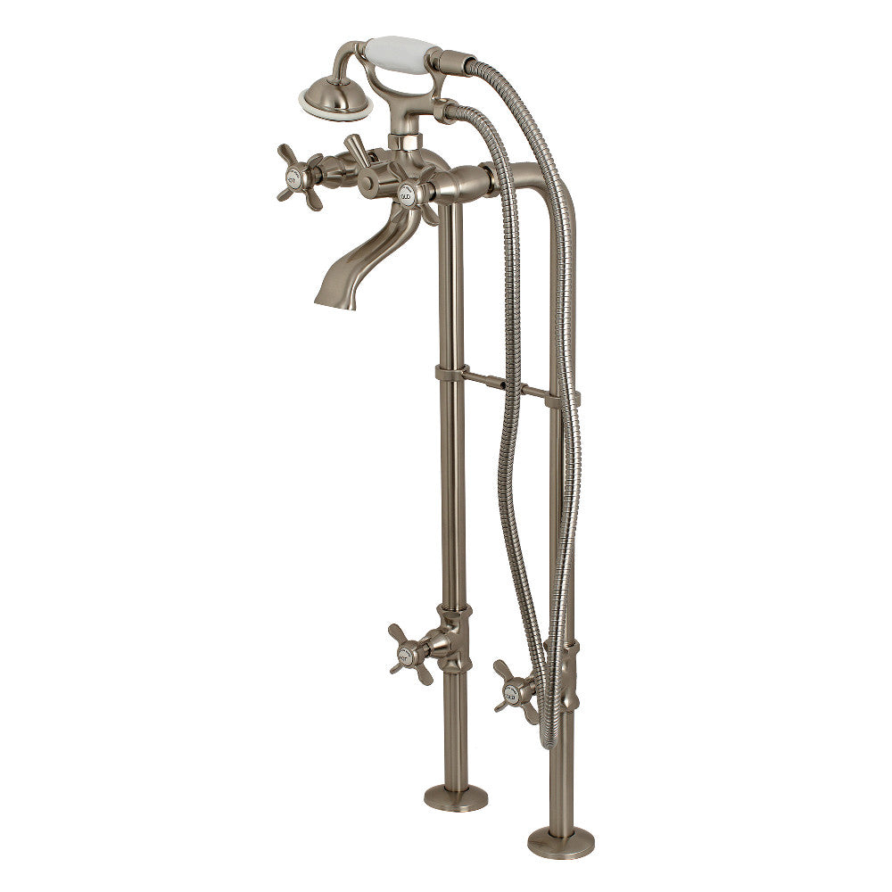 Kingston Freestanding Tub Faucet with Supply Line and Stop Valve
