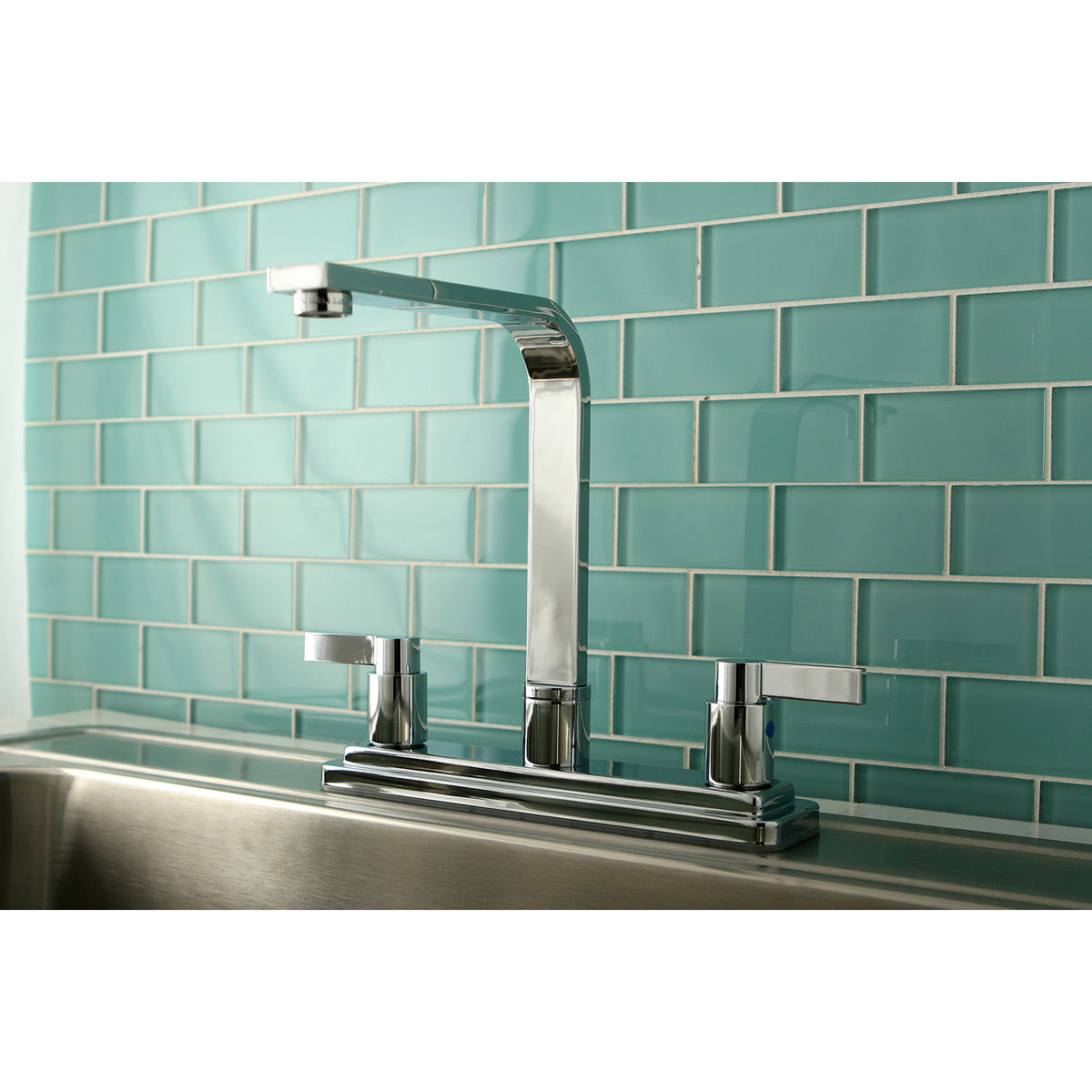 Kingston Brass KB8791NDLLS NuvoFusion Centerset Kitchen Faucet