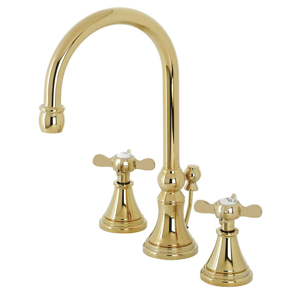 Kingston Brass KS2980BEX Essex Widespread Bathroom Faucet with Brass Pop-Up