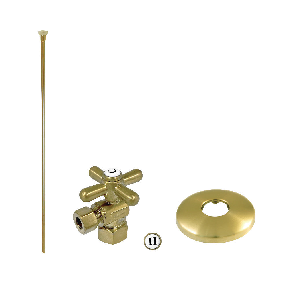 Kingston Brass Toilet Supply Kit, 1/2&quot; IPS (Iron Pipe Size) Inlet - 3/8&quot; Outlet