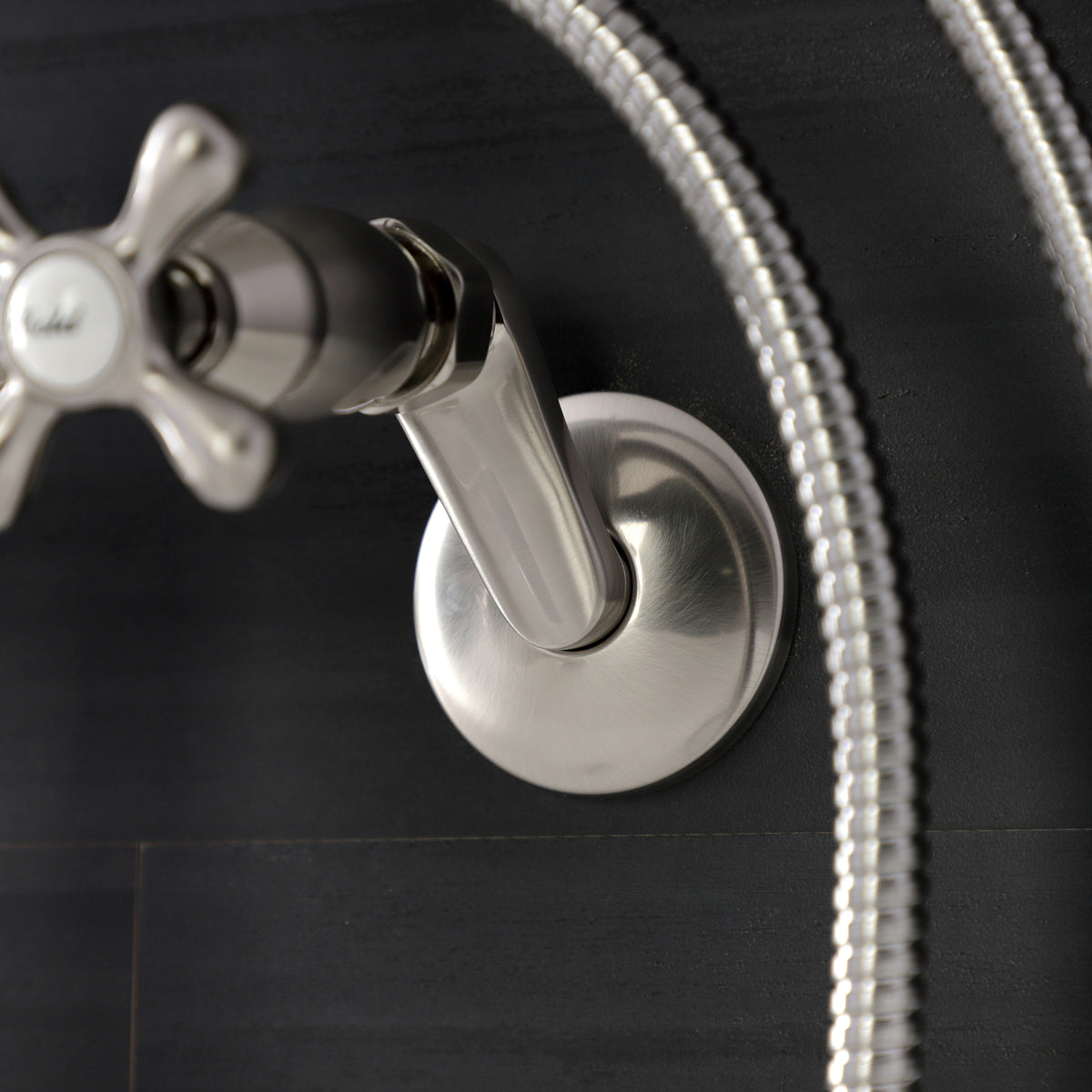 Kingston Wall Mount Tub Faucet with Hand Shower