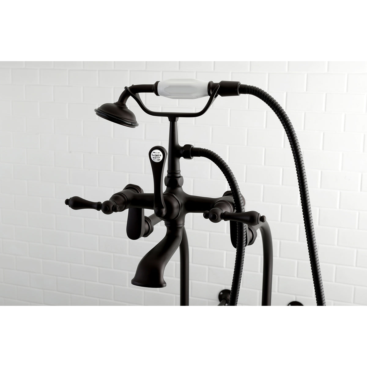 Vintage Freestanding Clawfoot Tub Faucet Package with Supply Line