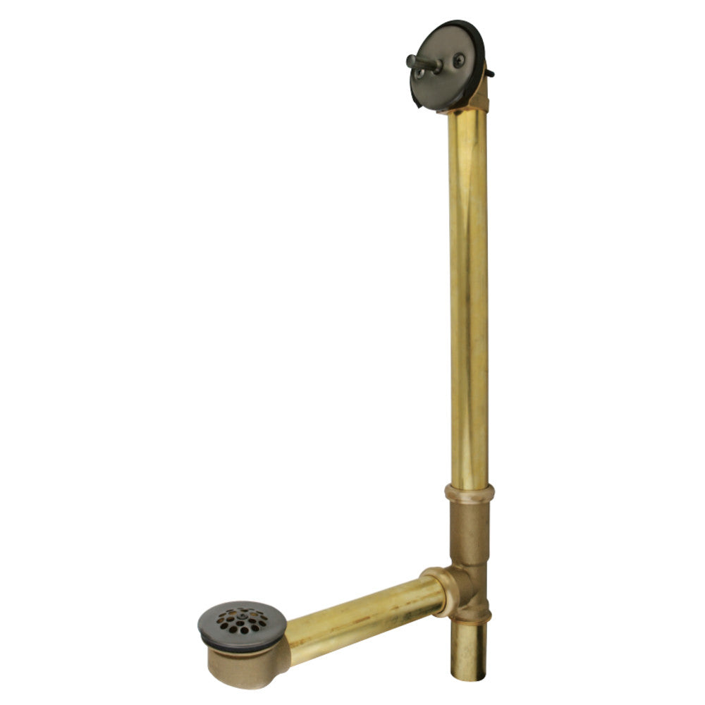 Kingston Brass 23&quot;-Inch Trip Lever Waste and Overflow with Grid