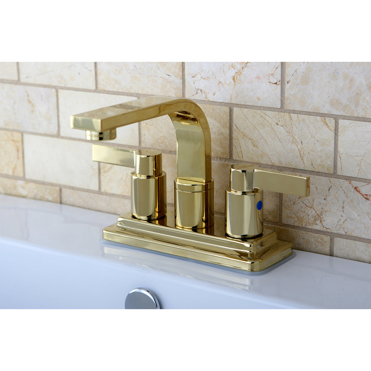 Kingston Brass KB8462NDL NuvoFusion 4-Inch Centerset Bathroom Faucet