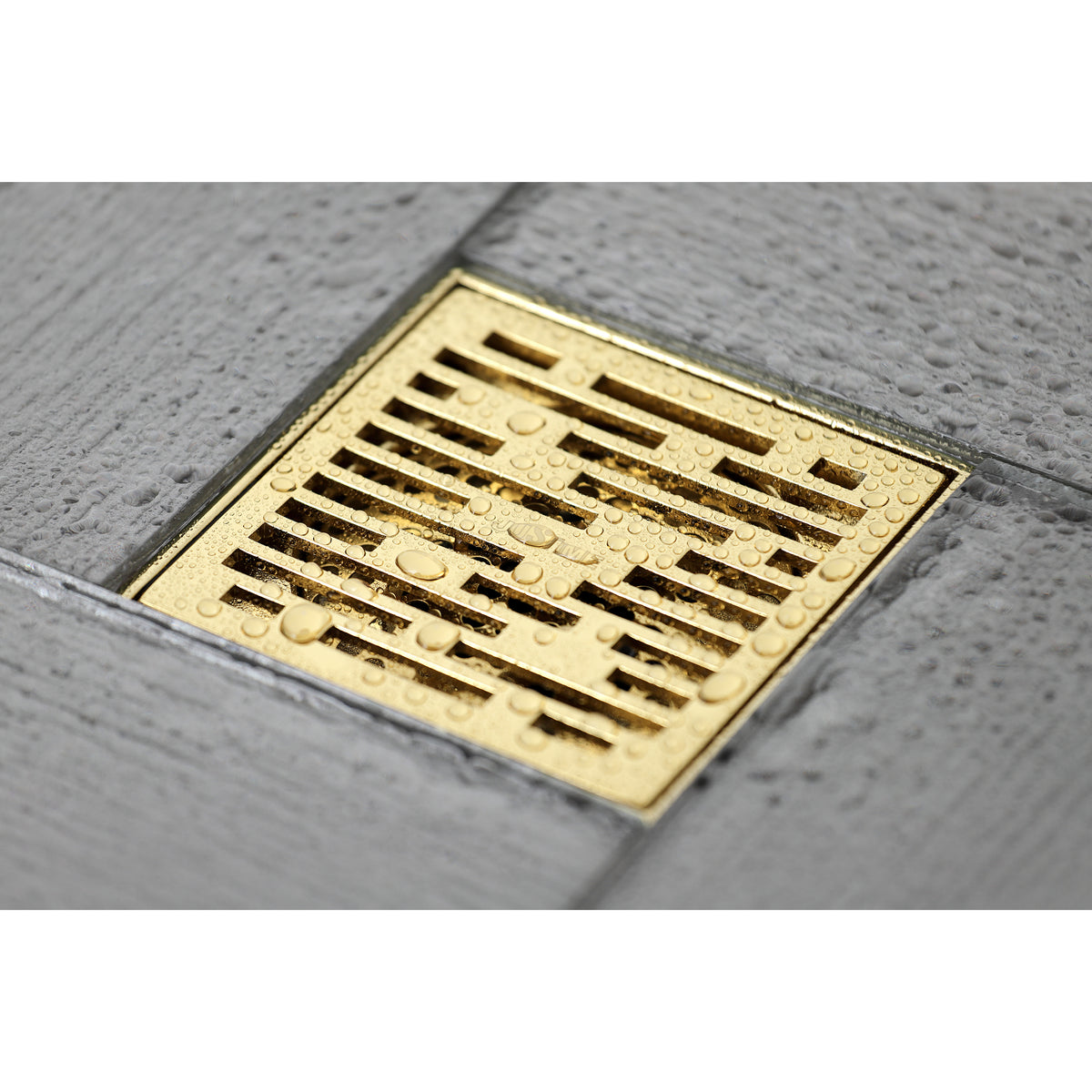 Kingston Brass Watercourse Transit 4&quot; Square Grid Shower Drain
