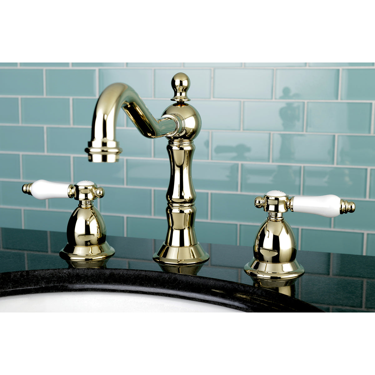 Kingston Brass KS1978BPL 8 in. Widespread Bathroom Faucet