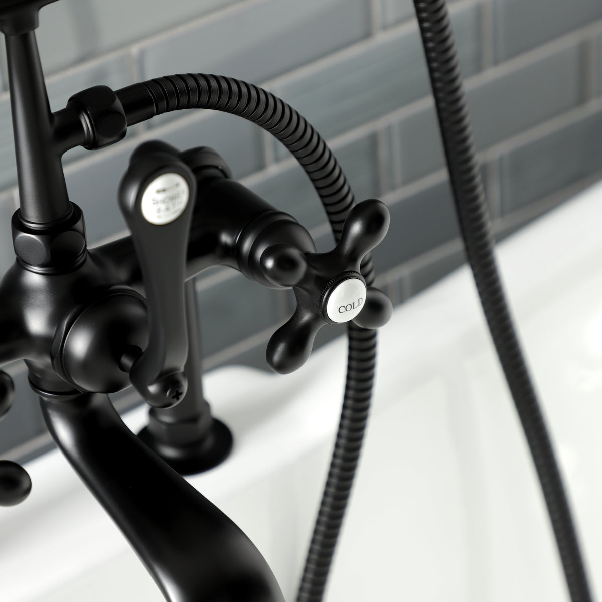 Auqa Vintage Deck Mount Clawfoot Tub Faucet