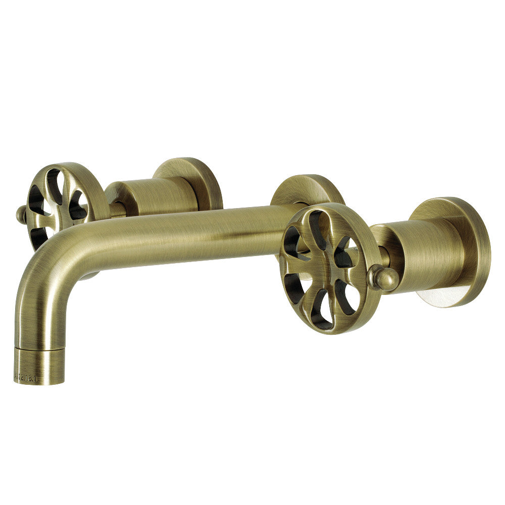 Kingston Brass KS8120RX Belknap Two-Handle Wall Mount Bathroom Faucet