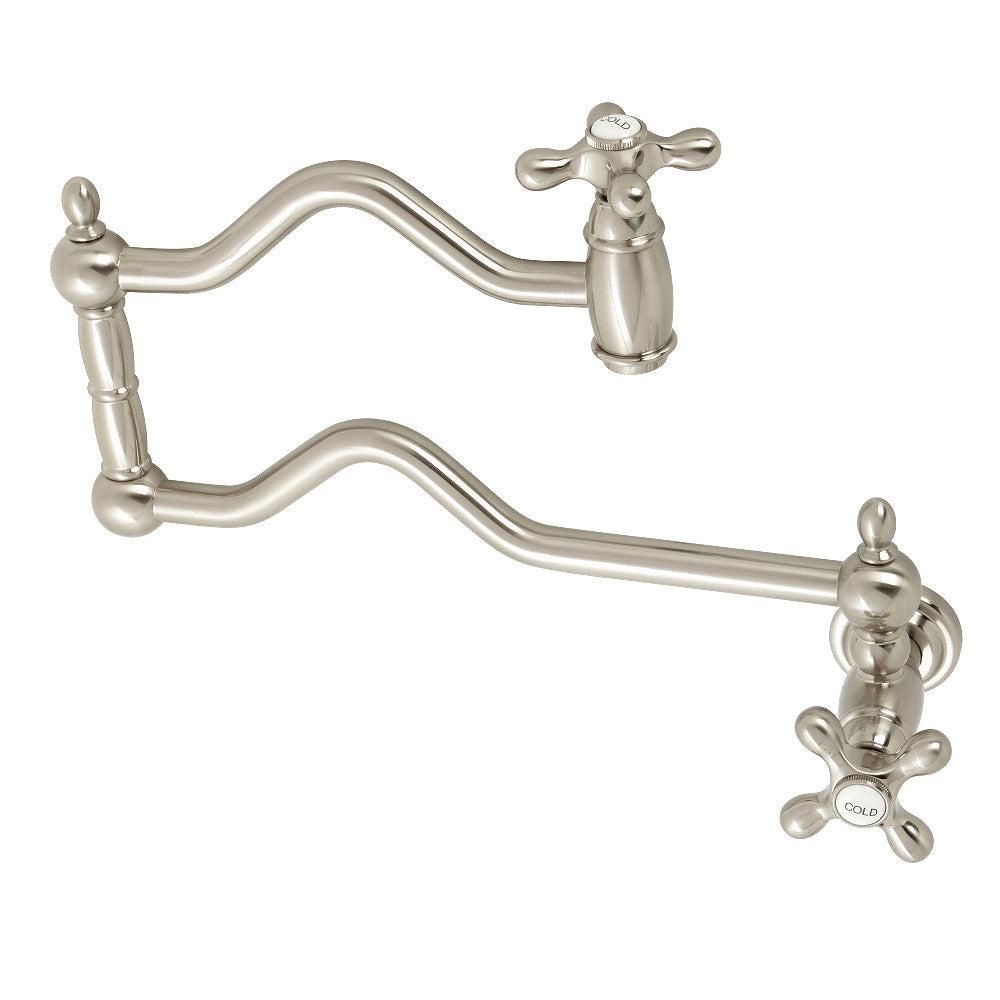 Kingston Brass KS2102AX Heritage Wall Mount Pot Filler
