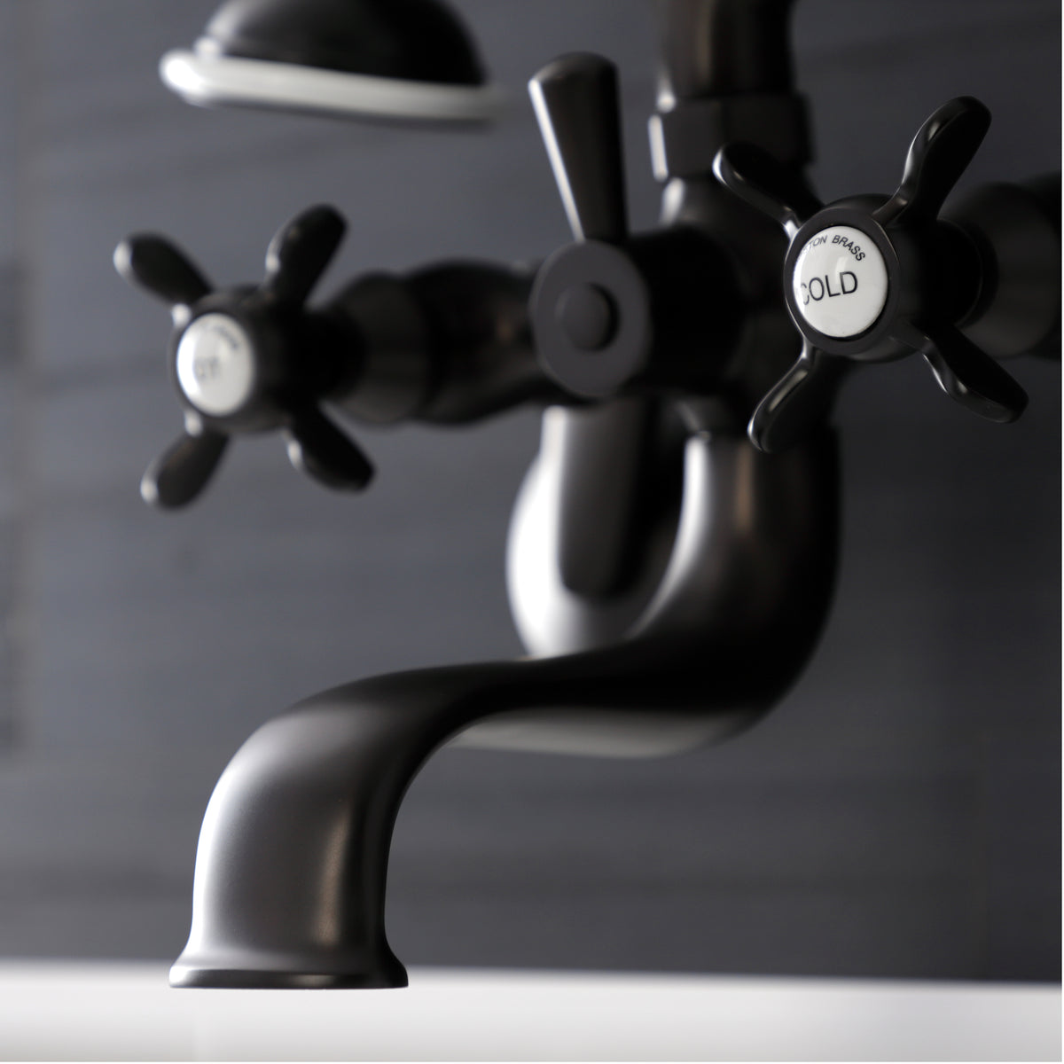 Essex Wall Mount Clawfoot Tub Faucet with Hand Shower