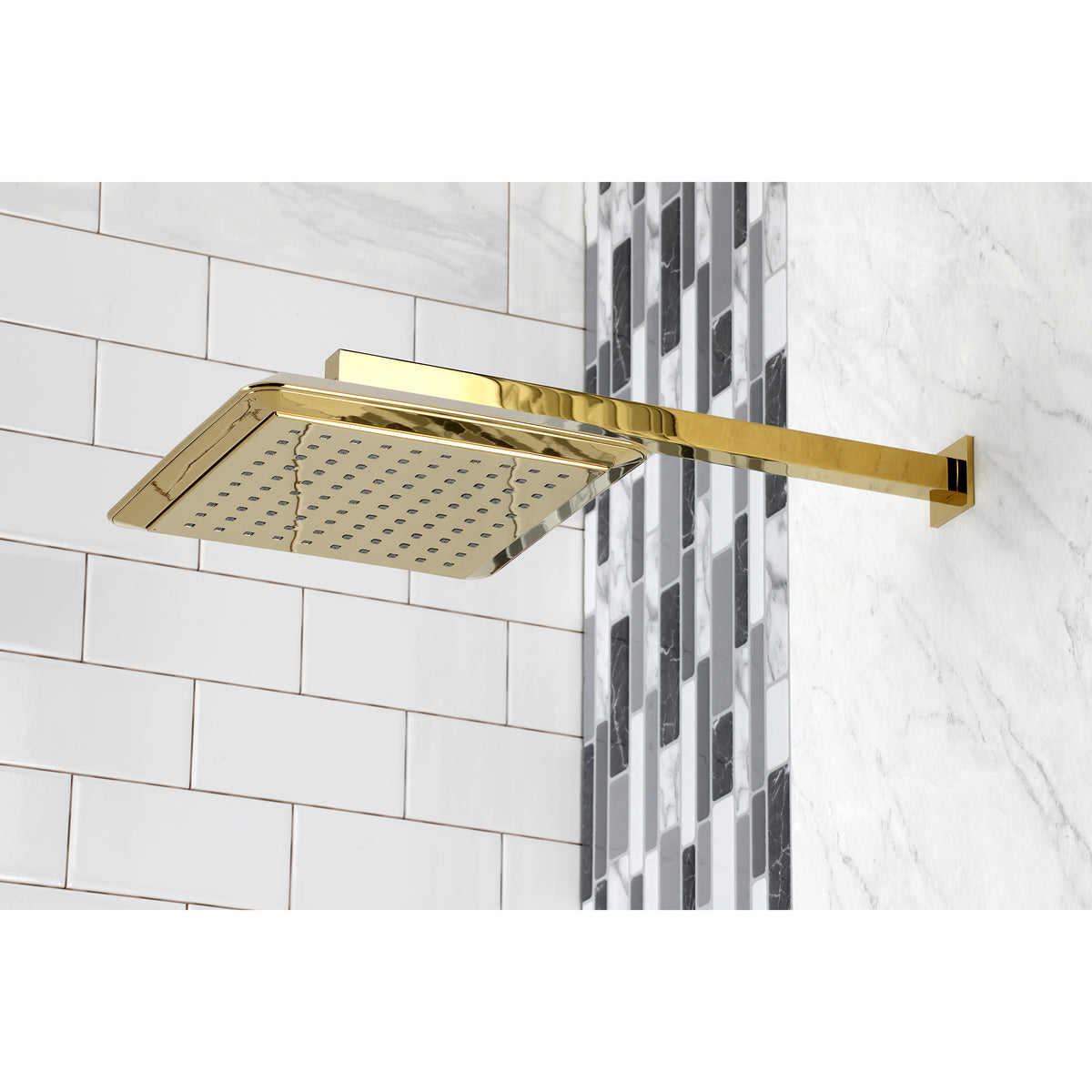 Claremont 9-5/8&quot; Square Shower Head with Shower Arm