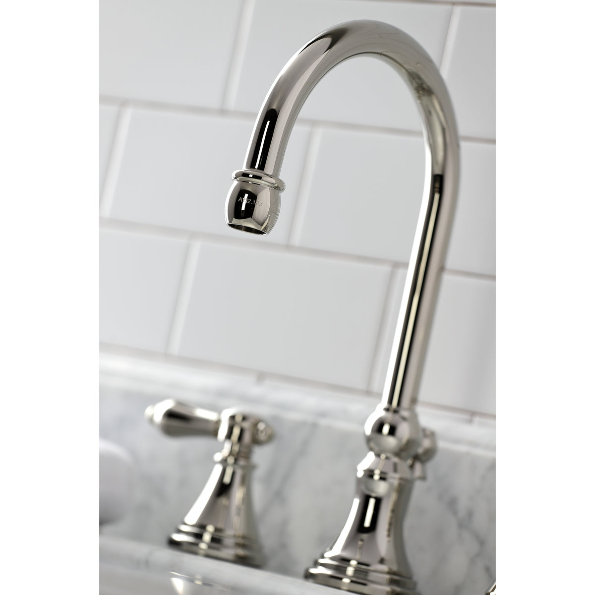 Kingston Brass KS2981BAL Heirloom Widespread Bathroom Faucet with Brass Pop-Up