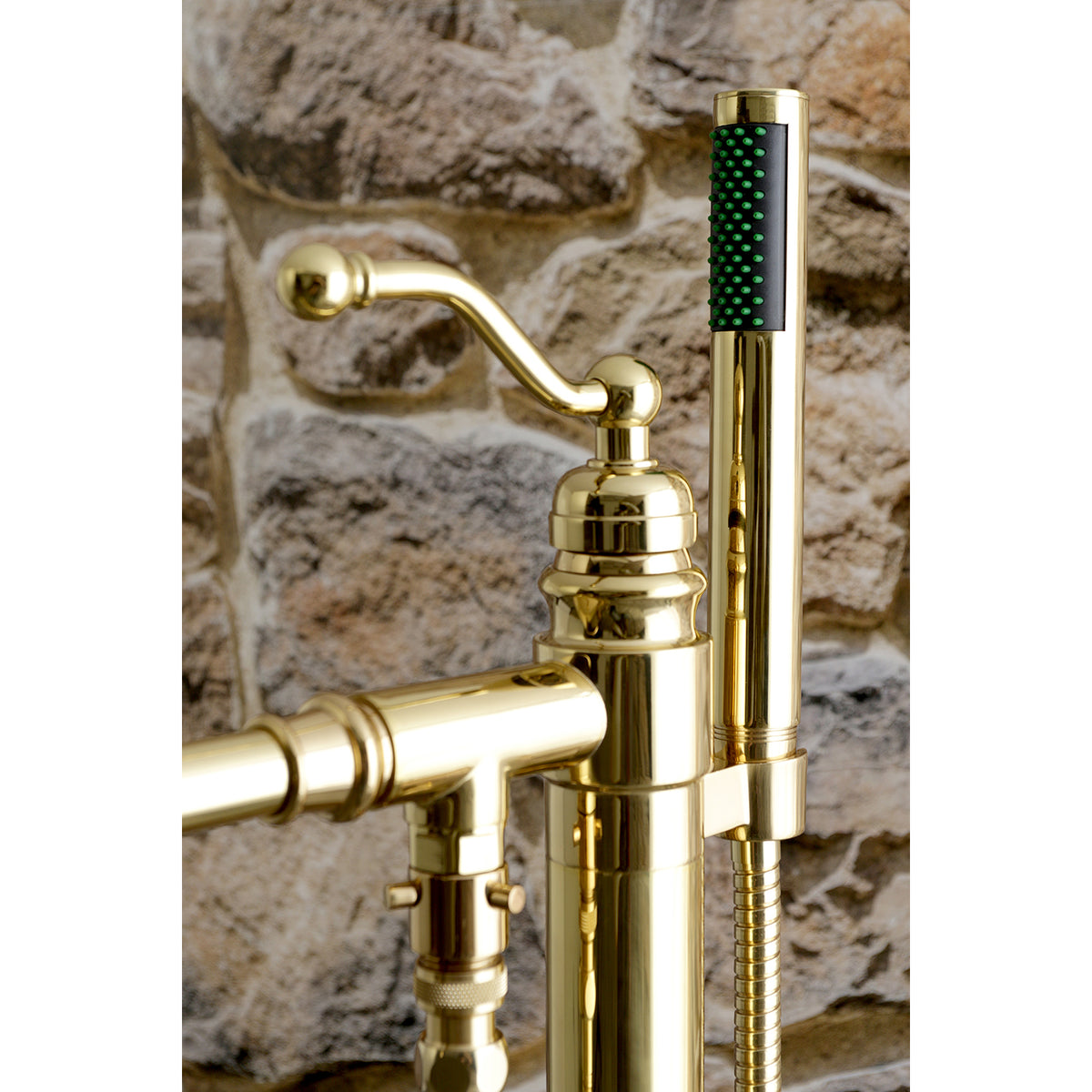 English Country Freestanding Tub Faucet with Hand Shower